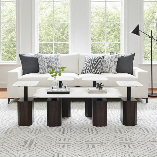 طقم طاولات قهوة 5 قطع معدني مع سطح سيراميك طقم طاولات قهوة 5 قطع معدني مع سطح سيراميك