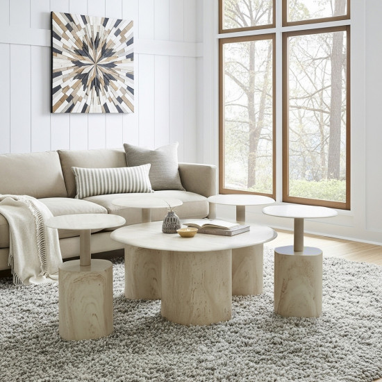 طقم طاولات قهوة 5 قطع معدني مع سطح سيراميك طقم طاولات قهوة 5 قطع معدني مع سطح سيراميك