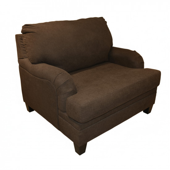 طقم كنب 2 مقاعد وكرسي مودرن بني