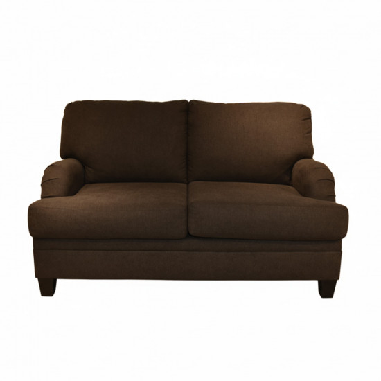 طقم كنب 2 مقاعد وكرسي مودرن بني