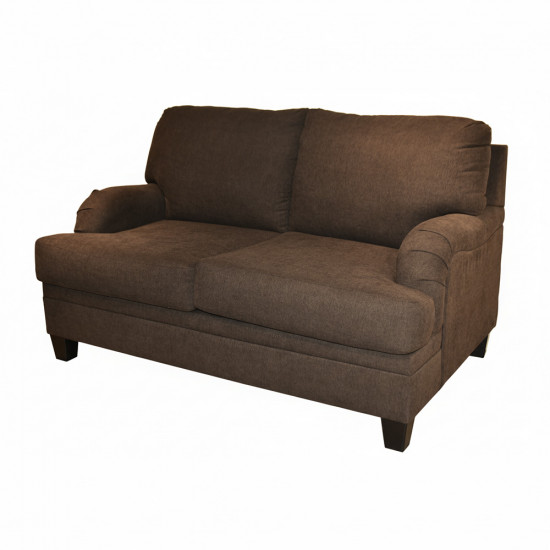 طقم كنب 2 مقاعد وكرسي مودرن بني