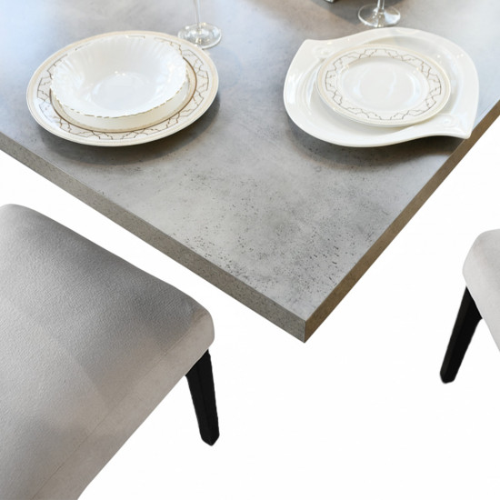 طقم طاولة طعام 8 كراسي مع بوفيه معدني عصري