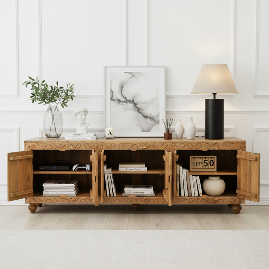 وحدة تلفزيون خشب عصرية 200 سم وحدة تلفزيون خشب عصرية 200 سم