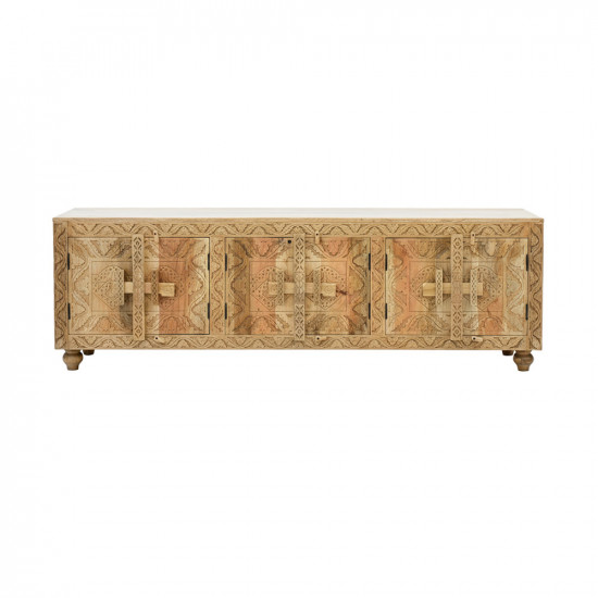 وحدة تلفزيون خشب عصرية 200 سم