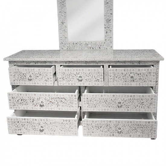 مدخل ملكي خشبي 7 أدراج مع مرآة مدخل ملكي خشبي 7 أدراج مع مرآة