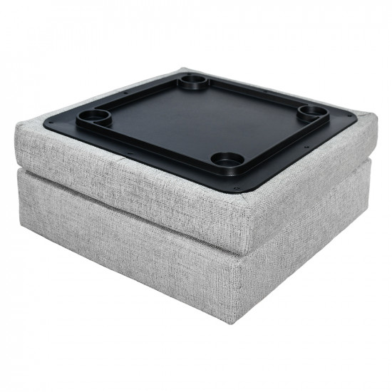 مقعد قماشي مزدوج قابل للتعديل الي طاولة قهوة مقعد قماشي مزدوج قابل للتعديل الي طاولة قهوة