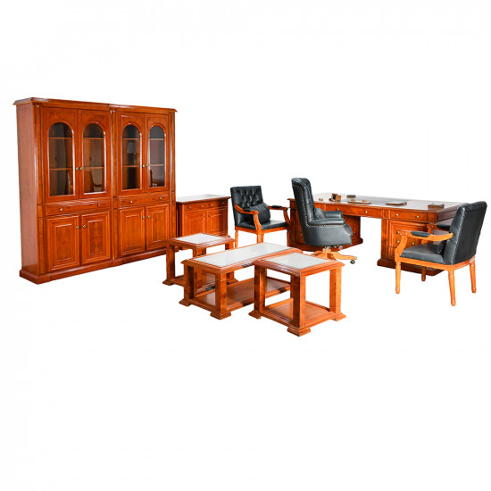 طقم أثاث مكتبي فاخر كلاسيك خشبي طقم أثاث مكتبي فاخر كلاسيك خشبي