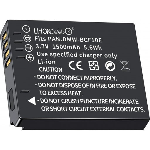 BCF10E Battery for DMW-BCF10E CGA-S009 E Panasonic Lumix DMC-F2 DMC-F2K DMC-F2P DMC-F2S