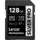Lexar 128GB Professional SILVER PRO UHS-II V60 SDXC Memory Card R:280MB/s W:120MB/s