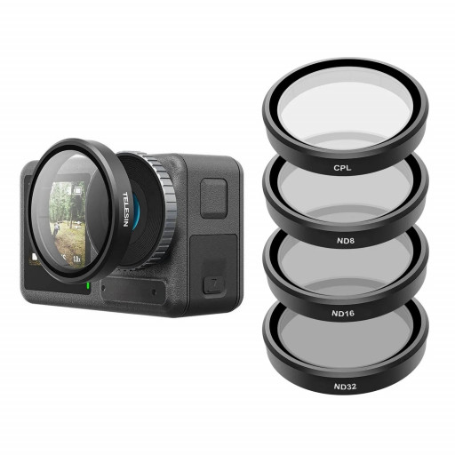 TELESIN CPL|ND8|ND16|ND32 Camera Filter Set for DJI ACTION 3/4/5 Pro