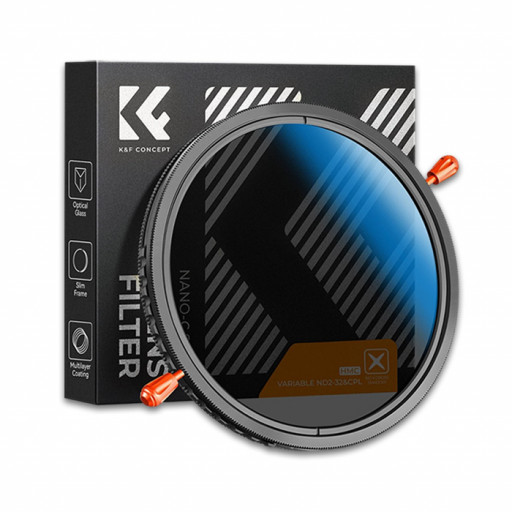 K&F Concept Nano-C Variable ND2-32&CPL HMC Filter 49mm